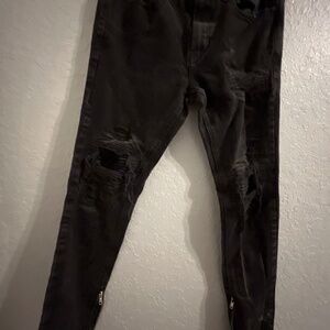 PacSun Comfort Stretch Washed Black Slim Jeans